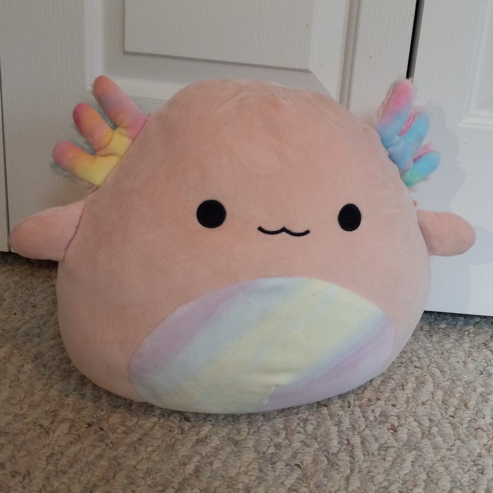 Light pink axolotl squishmallow